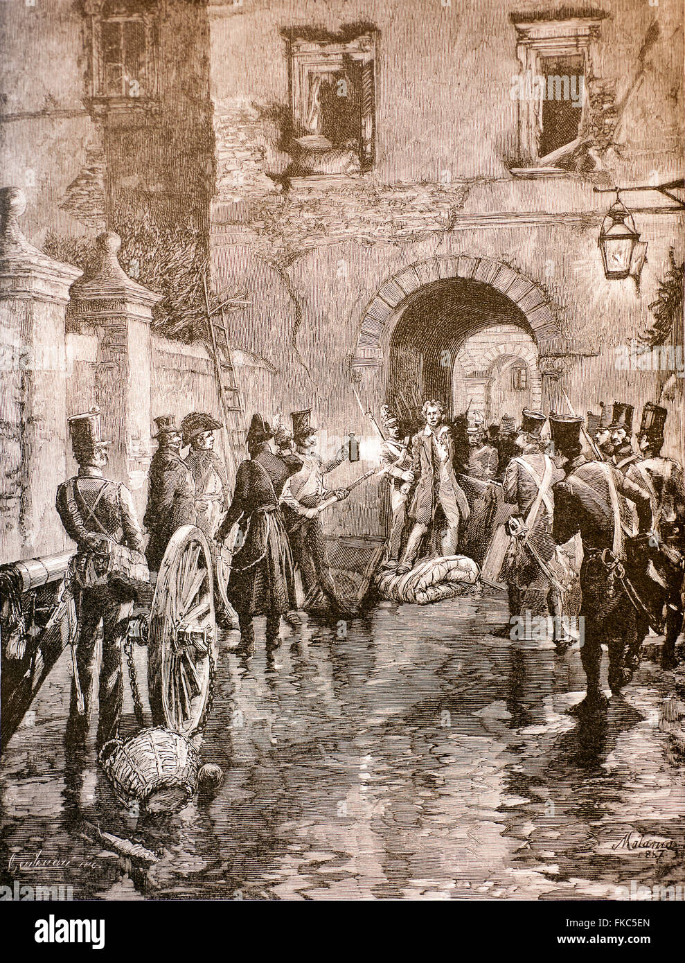 Risorgimento italien le 3 février 1831 Banque D'Images