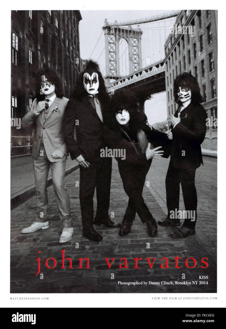 2010s UK John Varvatos Magazine Advert Banque D'Images