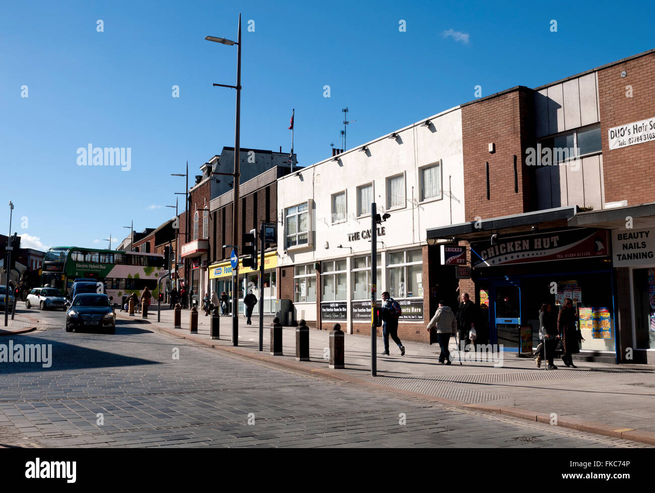 Castle Street, Dudley, West Midlands, England, UK Banque D'Images