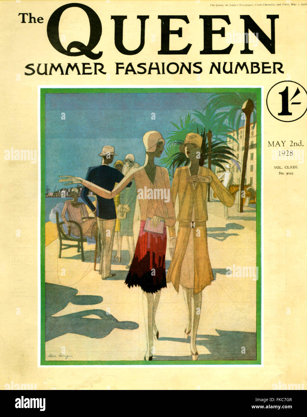 Années 1920, la couverture du magazine britannique Queen Banque D'Images