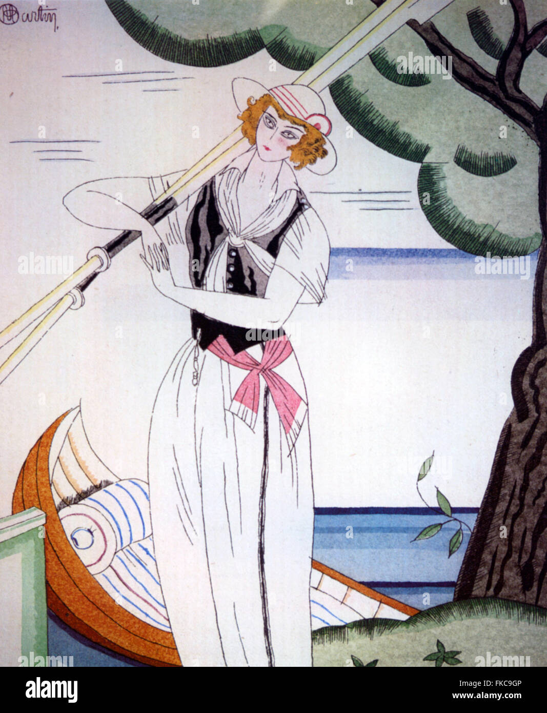 Années 1910 en France et les modes Manieres Plaque Livre Banque D'Images