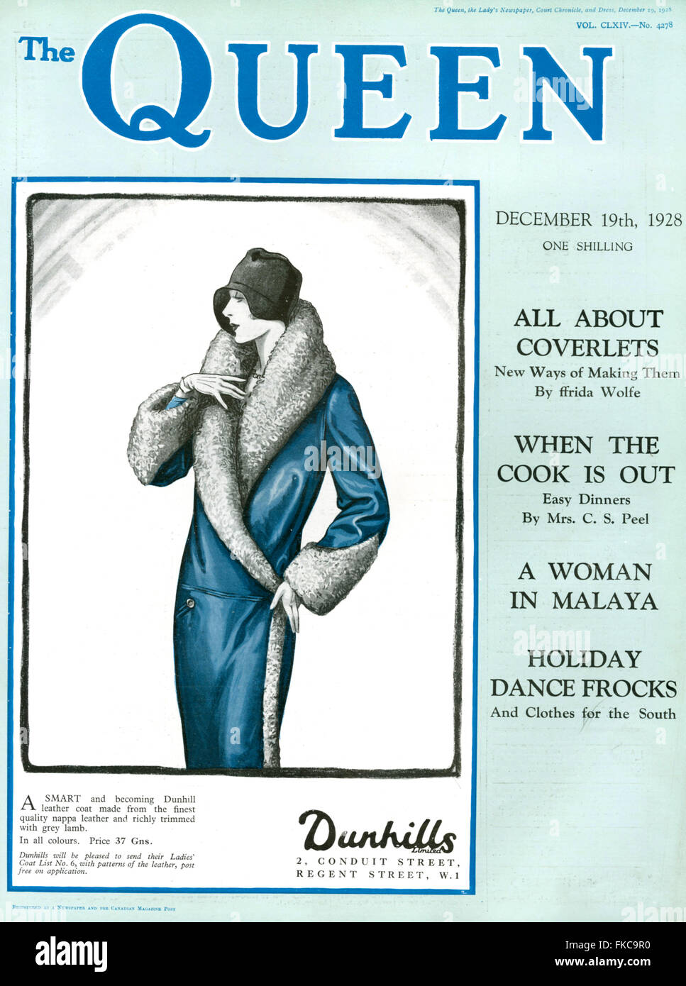 Années 1920, la couverture du magazine britannique Queen Banque D'Images