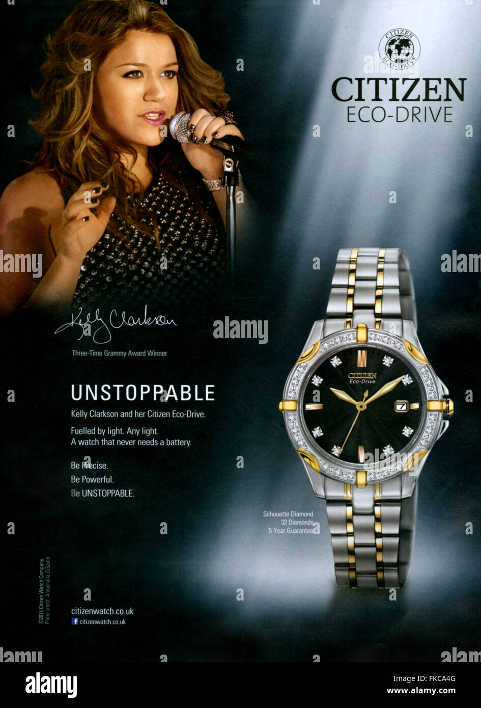2010s UK magazine Citizen Watch Annonce Banque D'Images