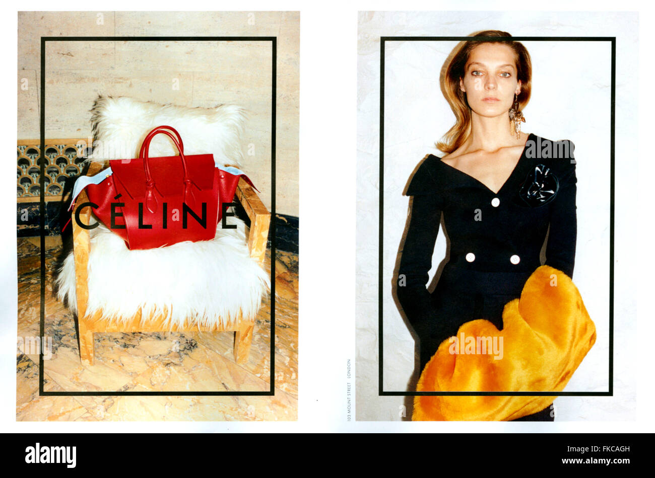 2010s UK Magazine Céline annonce Banque D'Images