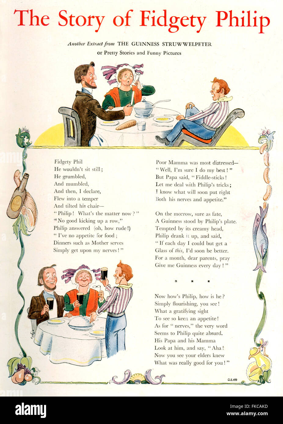 1930 UK plateau du magasin Guinness Banque D'Images