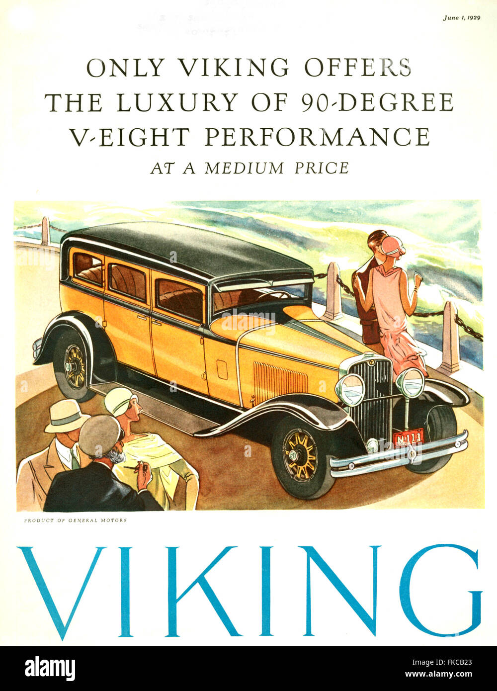 1920 USA Magazine annonce Viking Banque D'Images