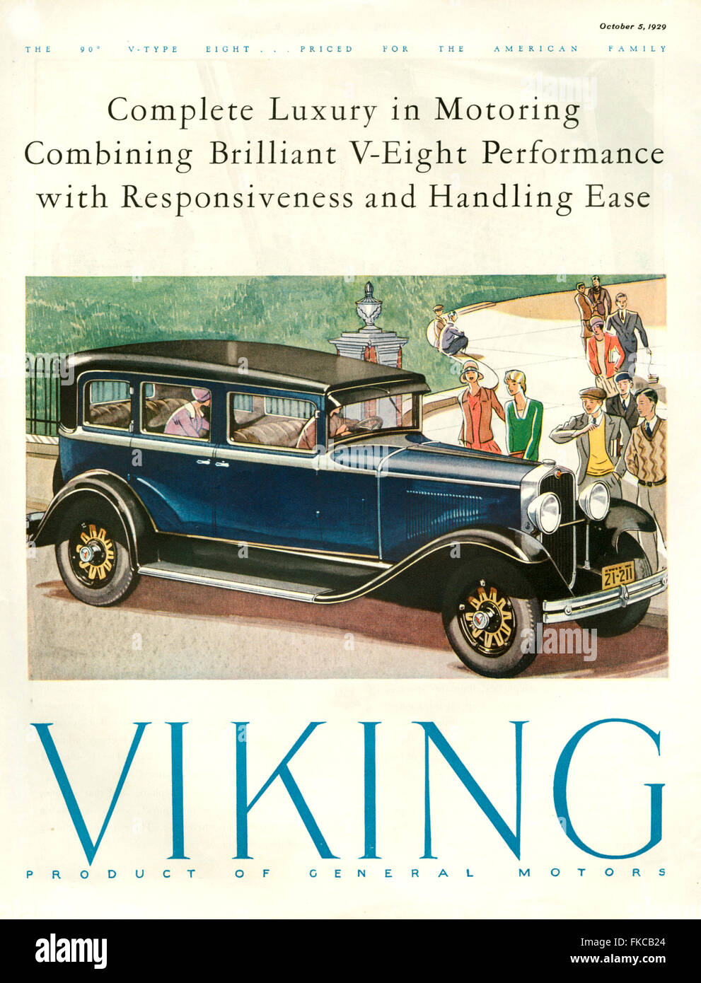 1920 USA Magazine annonce Viking Banque D'Images