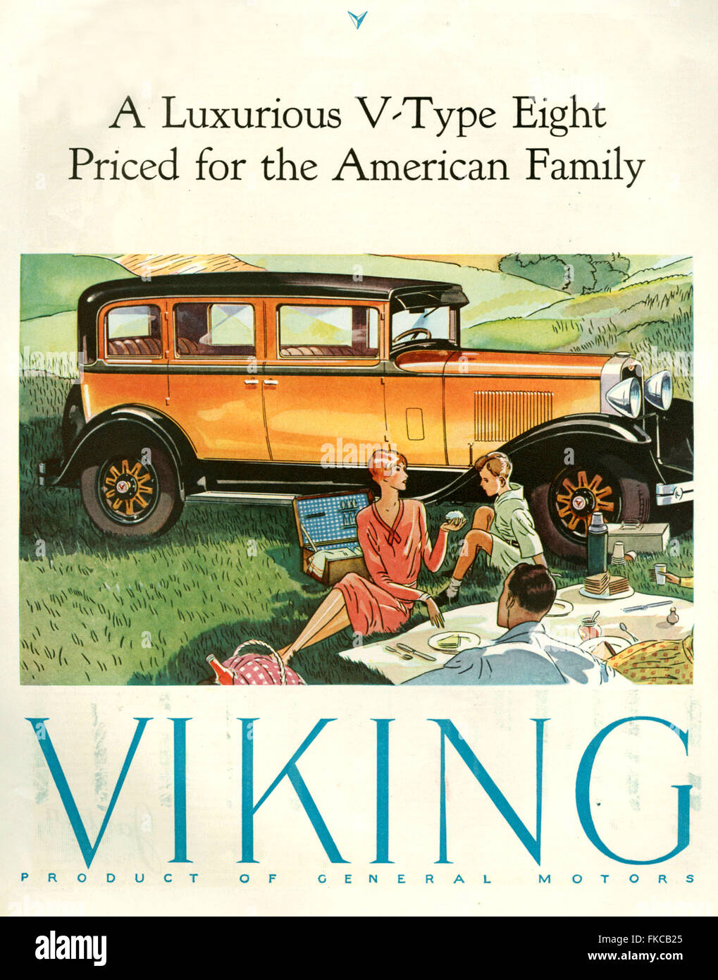 1920 USA Magazine annonce Viking Banque D'Images