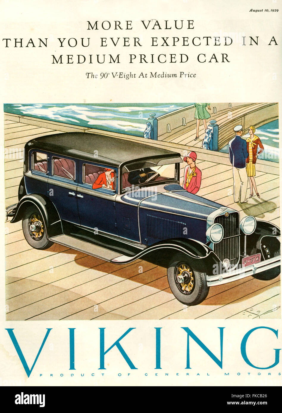 1920 USA Magazine annonce Viking Banque D'Images