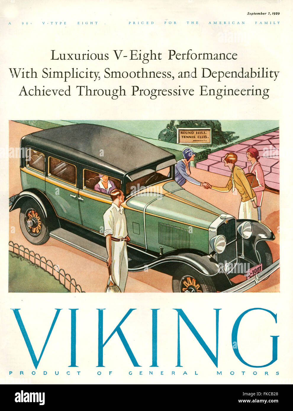 1920 USA Magazine annonce Viking Banque D'Images