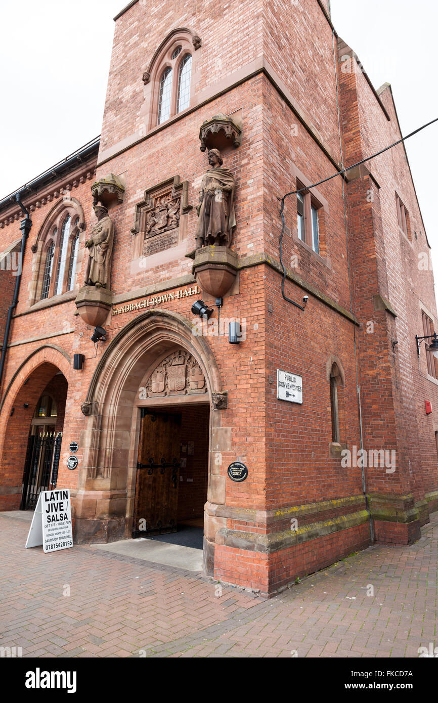 Hôtel de Ville de Sandbach Cheshire Sandbach High Street England UK Banque D'Images