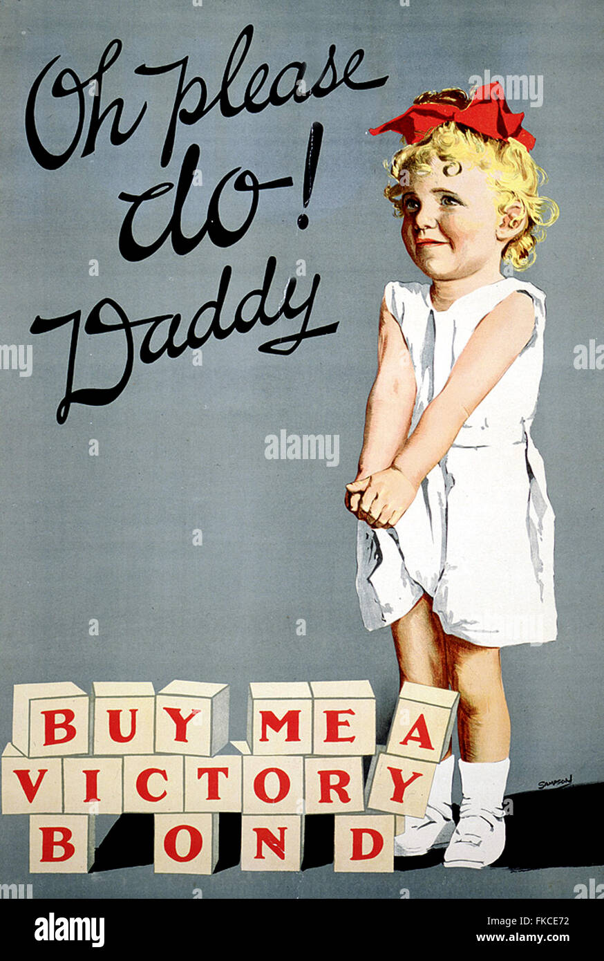 1910 Le Canada Des obligations de guerre Poster Banque D'Images