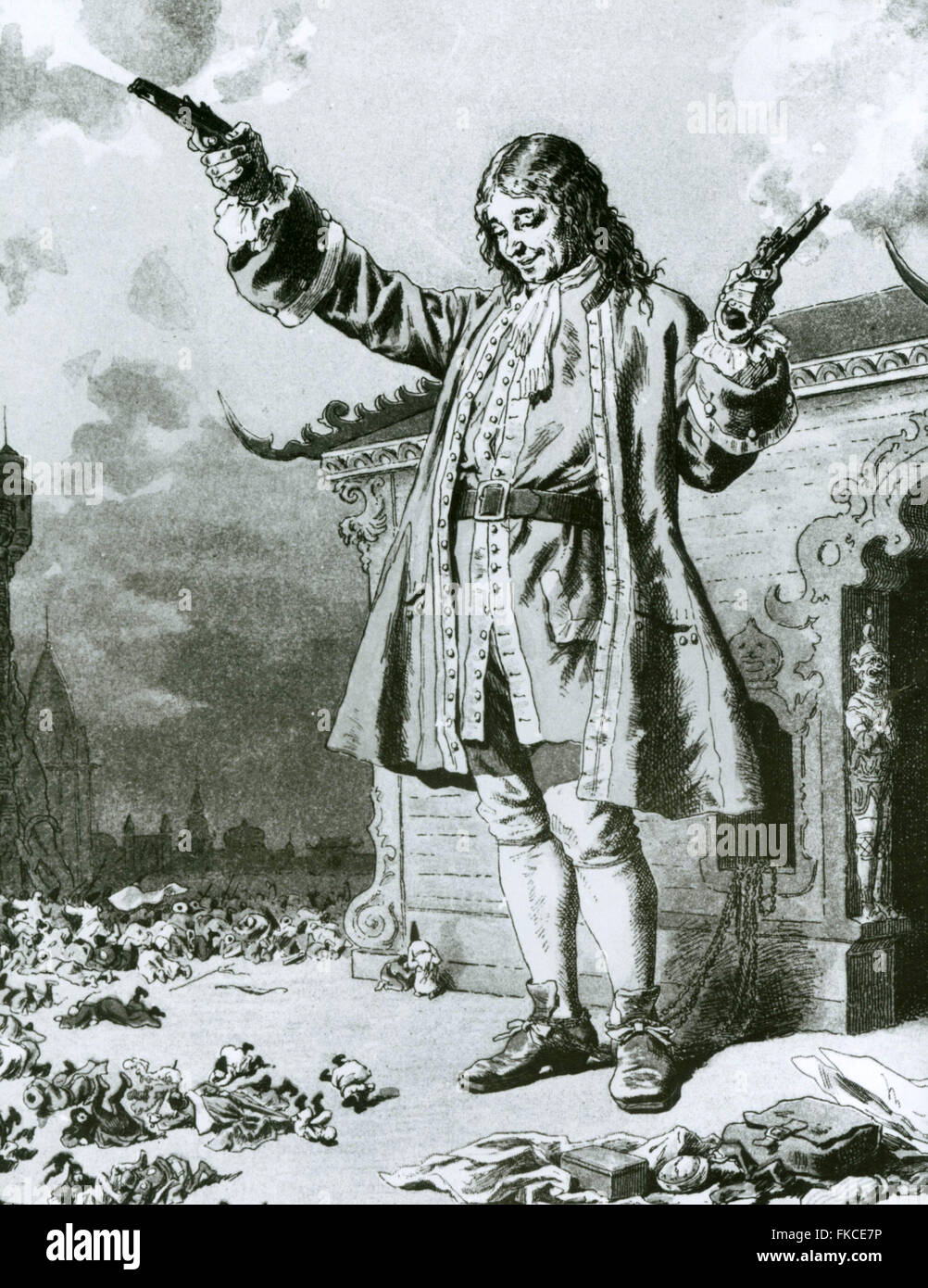 Années 1840 & UK avant les voyages de Gulliver Livre Plate Banque D'Images