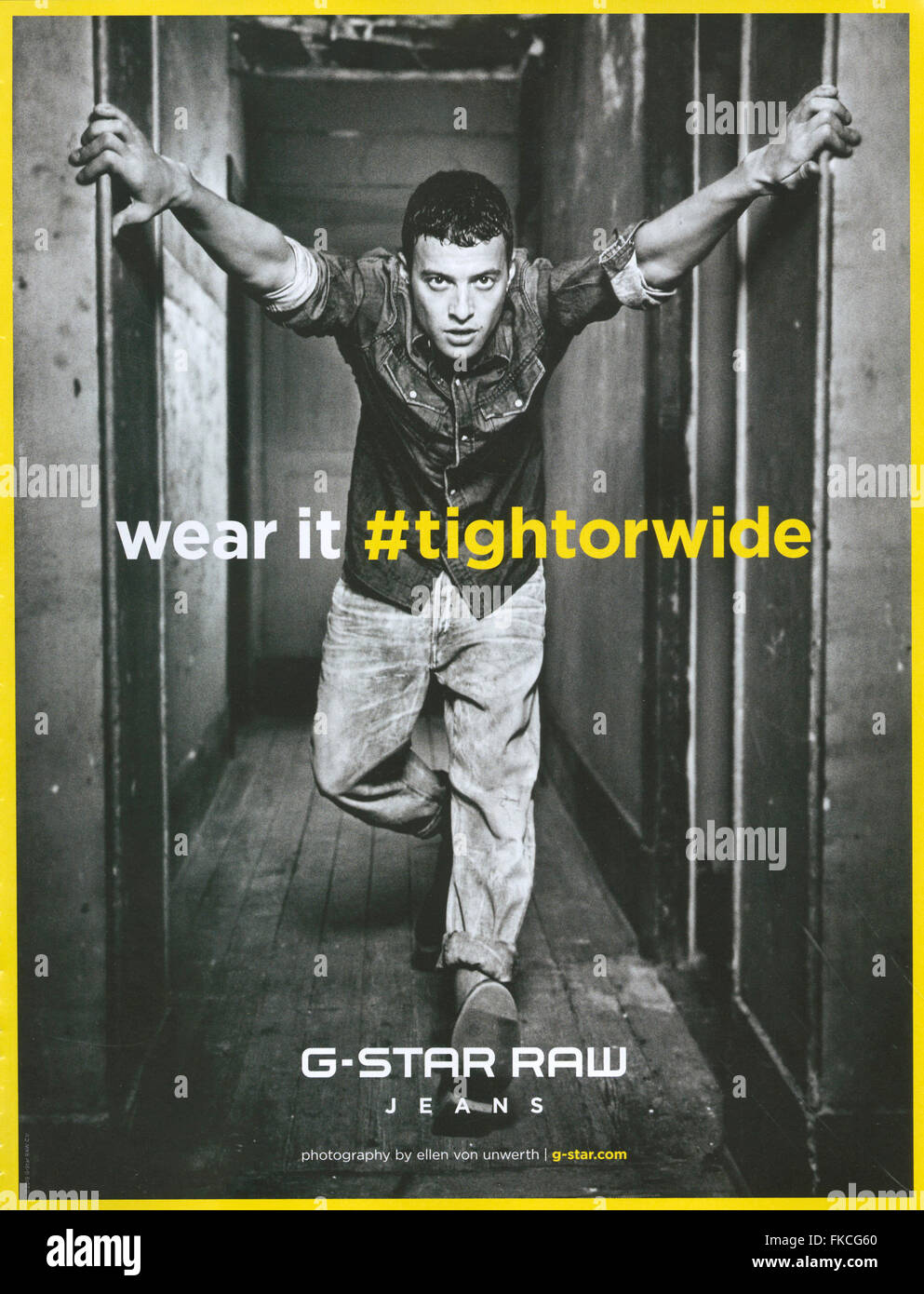 2010s UK G-Star Raw Magazine Advert Photo Stock - Alamy