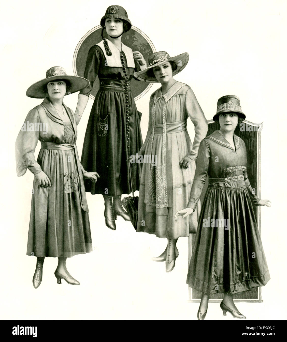 1910s UK Franklin Simon & Co Magazine Plate Banque D'Images