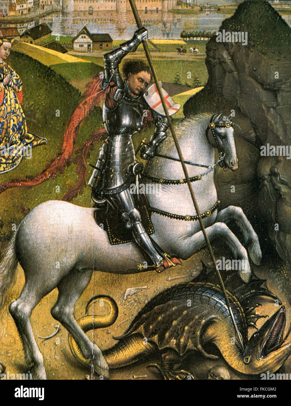 Plaque Livre Chevaliers UK Banque D'Images