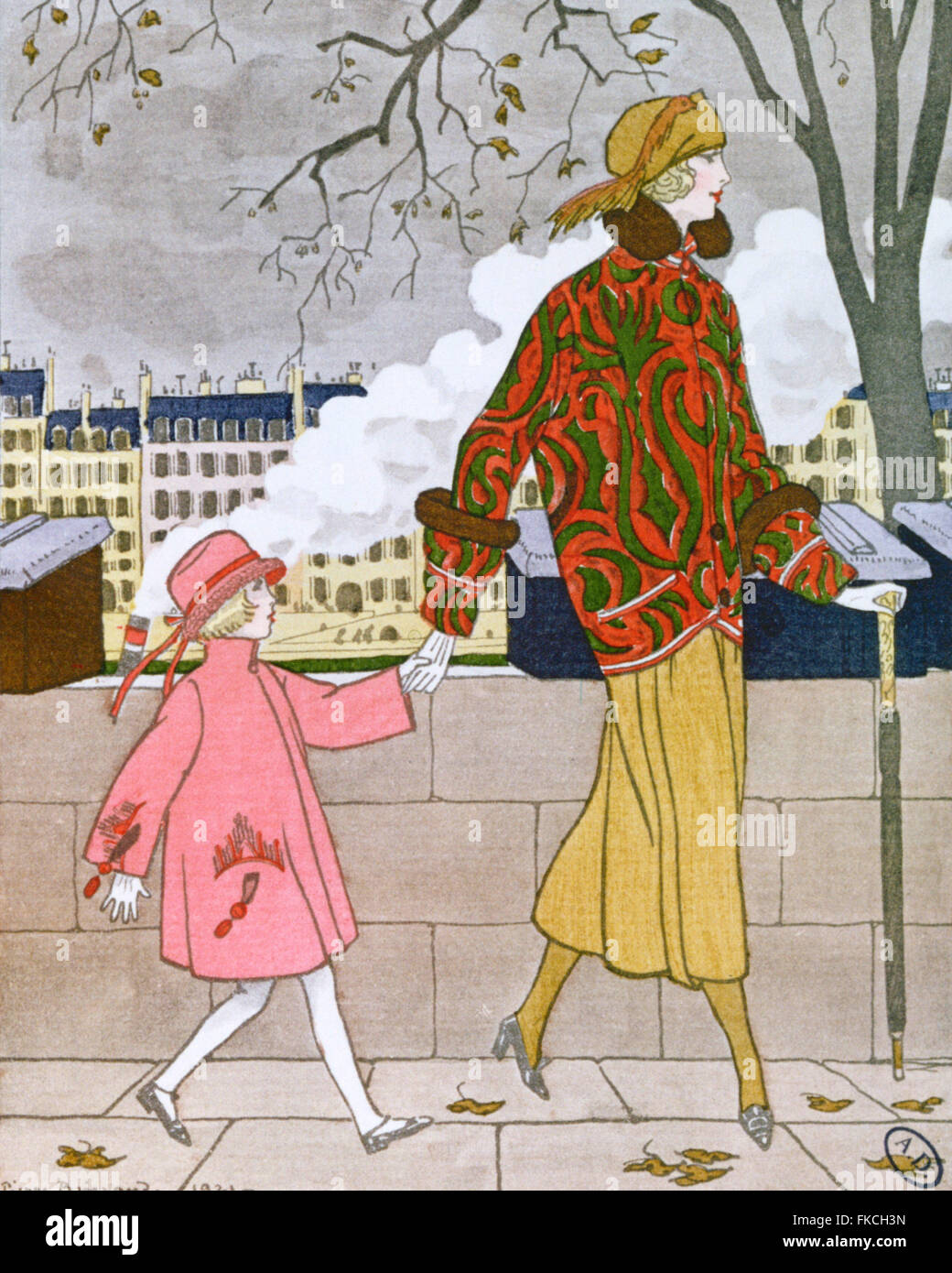 Années 20 Art Déco Plaque Livre France Banque D'Images