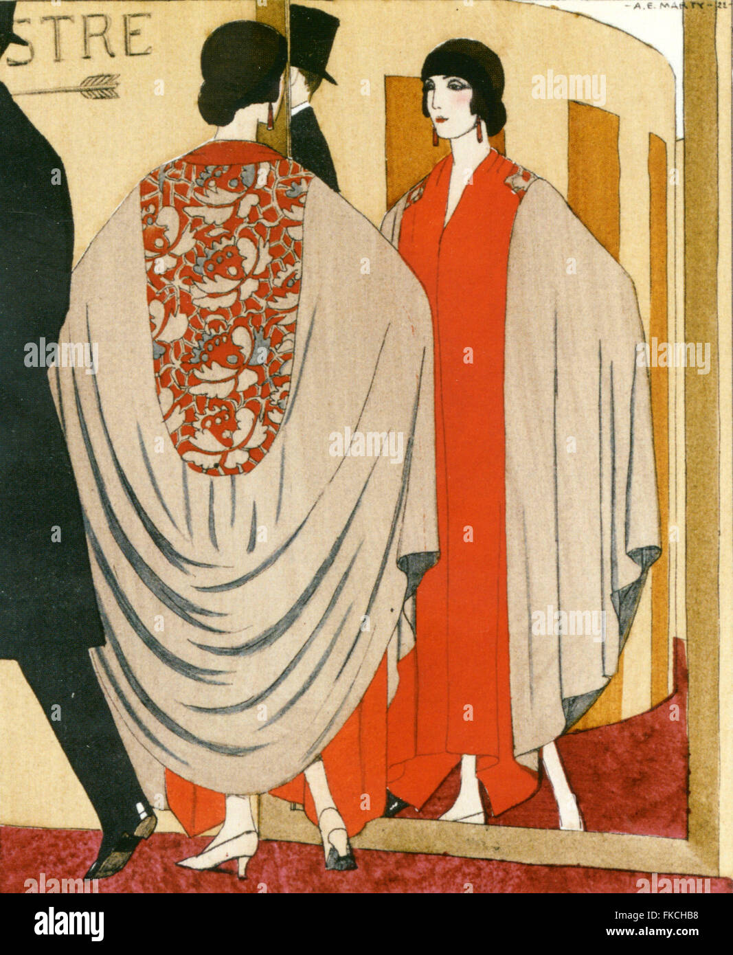 Années 20 Art Déco Plaque Livre France Banque D'Images