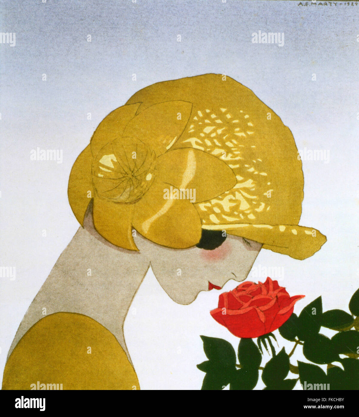 Années 20 Art Déco Plaque Livre France Banque D'Images