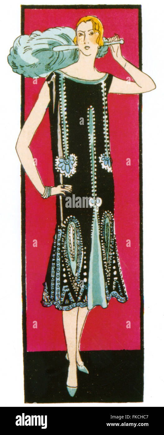 Années 20 Art Déco Plaque Livre France Banque D'Images