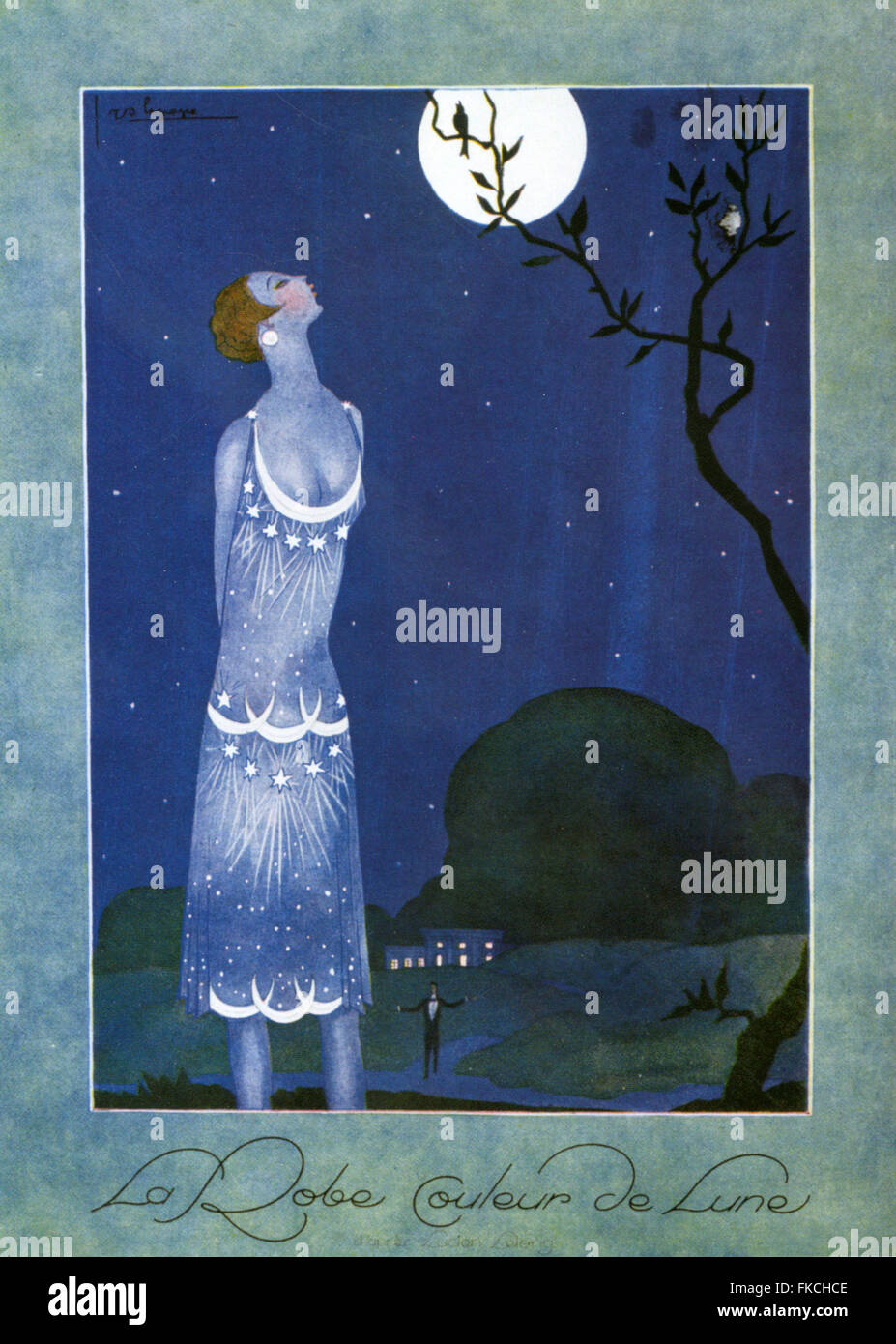 Années 20 Art Déco Plaque Livre France Banque D'Images