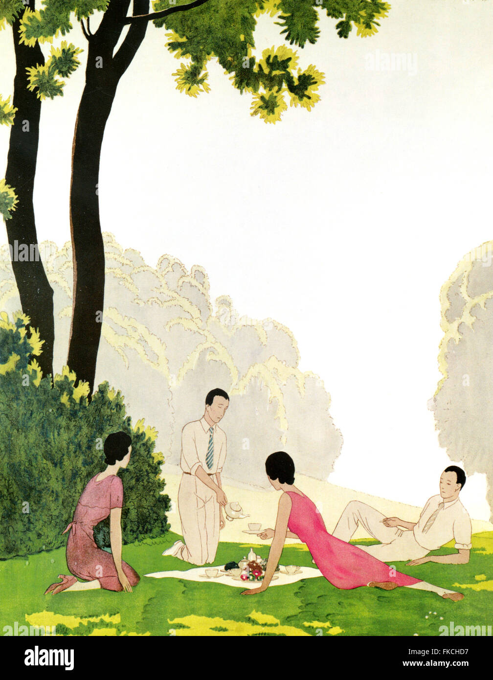 Années 30 Art Déco Plaque Livre France Banque D'Images