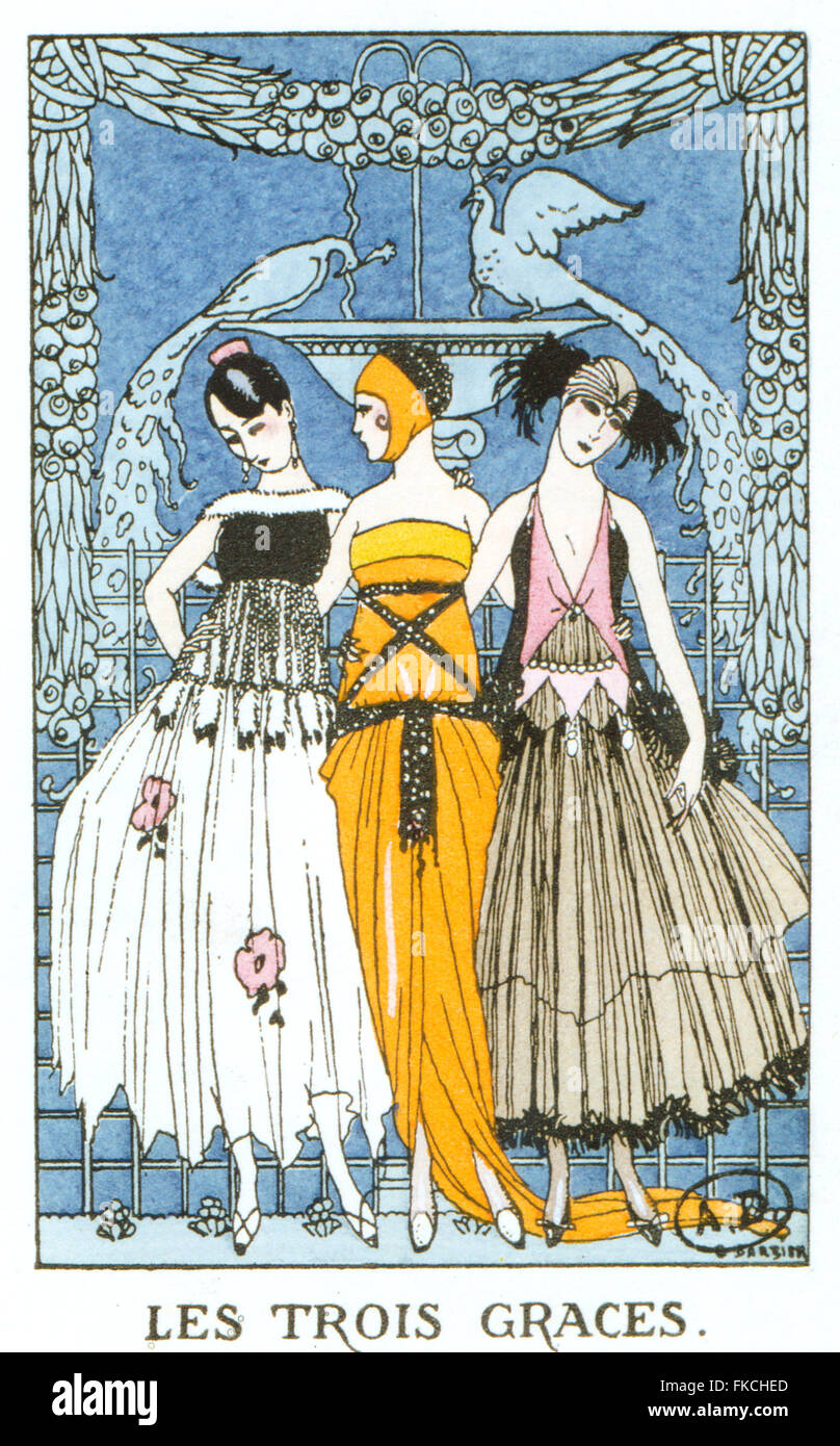 Années 1910 Art Déco Plaque Livre France Banque D'Images