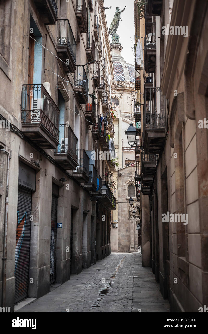 Street, Barri Gothic, Barcelone. Banque D'Images