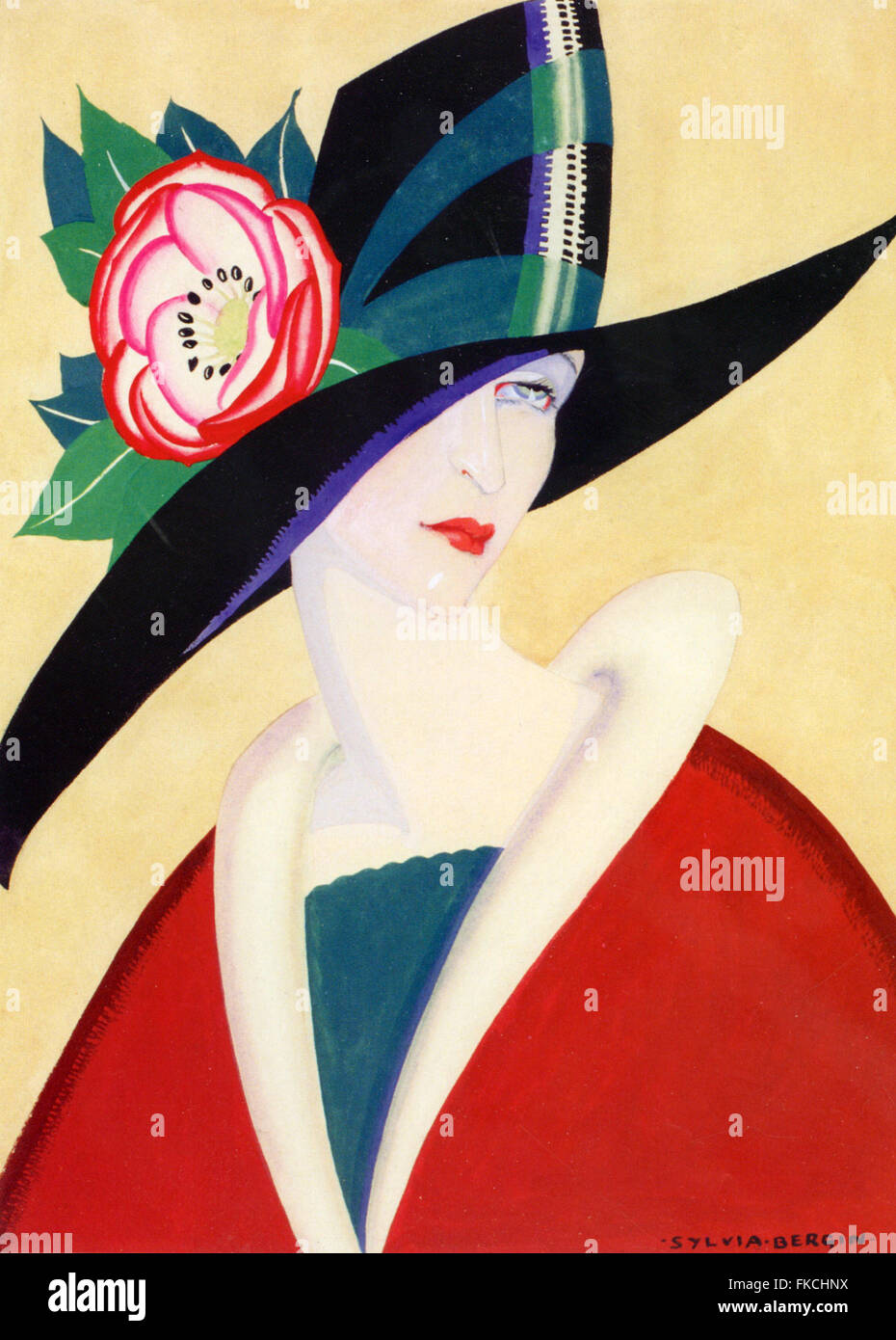 Années 20 Art Déco Plaque Livre France Banque D'Images