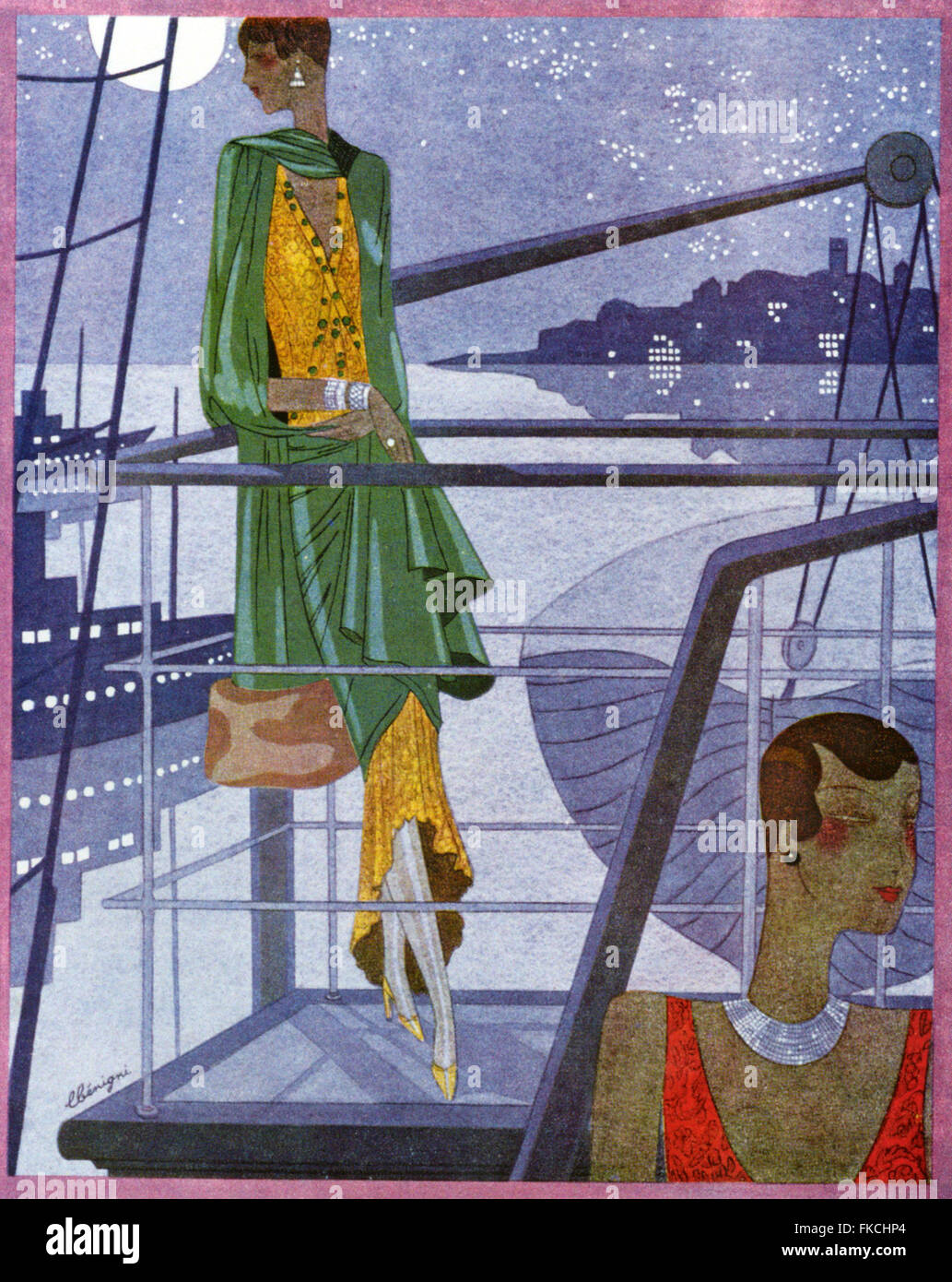 Années 20 Art Déco Plaque Livre France Banque D'Images