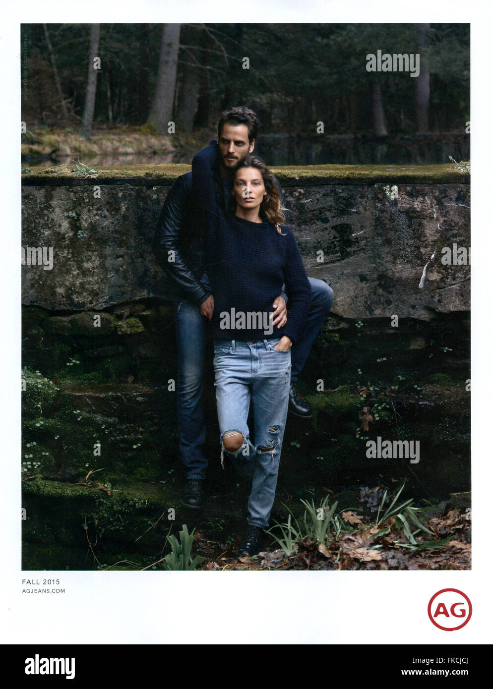 2010s UK AG Jeans Annonce magazine Banque D'Images