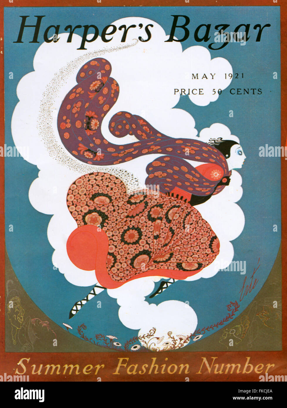 1910s UK Couverture du magazine Harper's Bazaar Banque D'Images