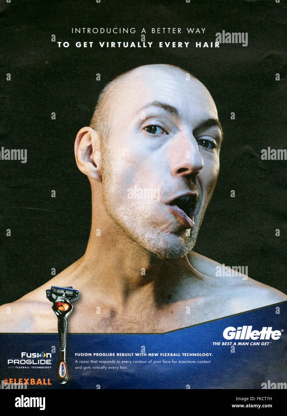 Gillette advert Banque de photographies et d'images à haute résolution -  Alamy