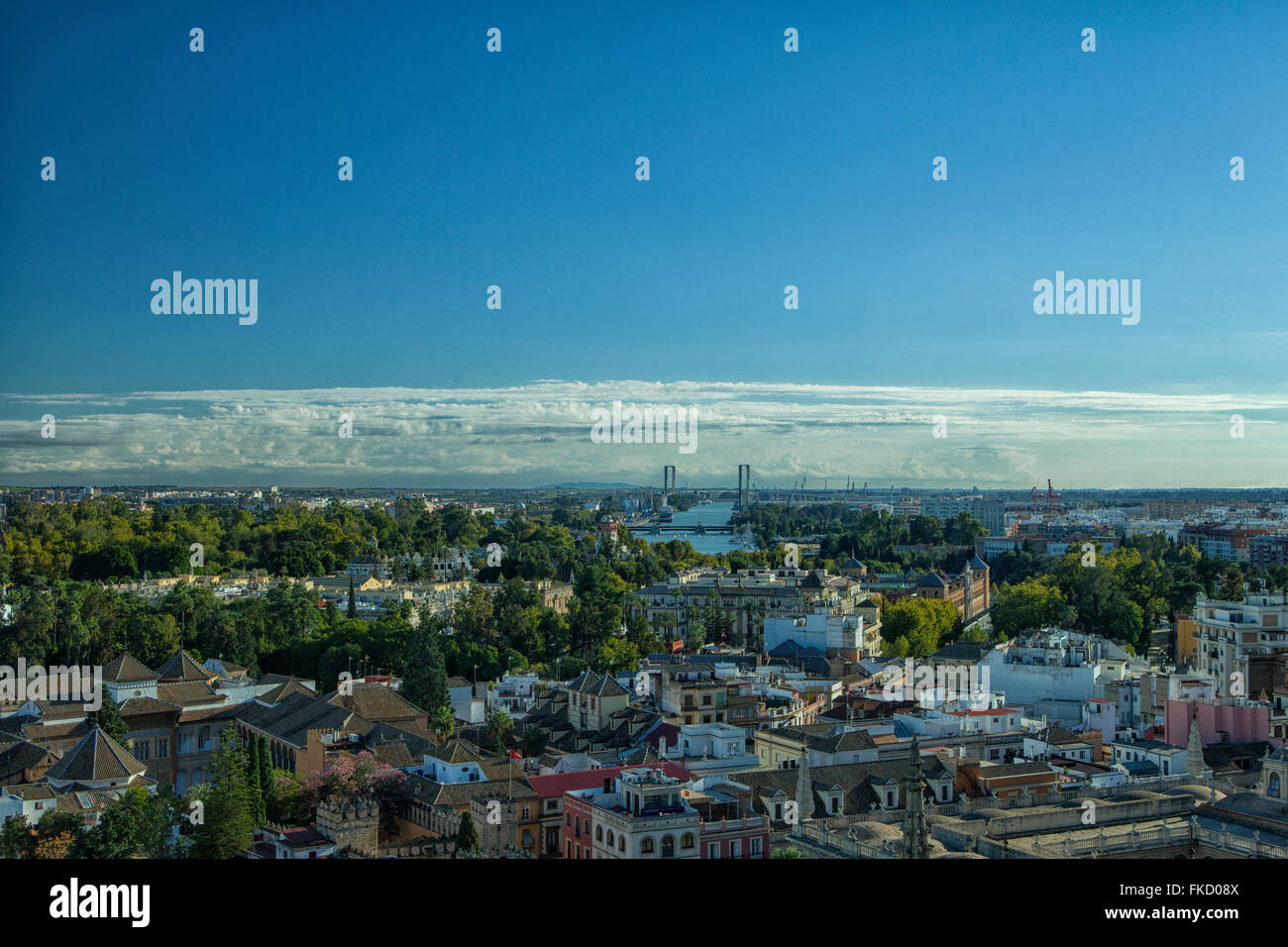 Vue aérienne de la ville de Séville, Espagne Banque D'Images