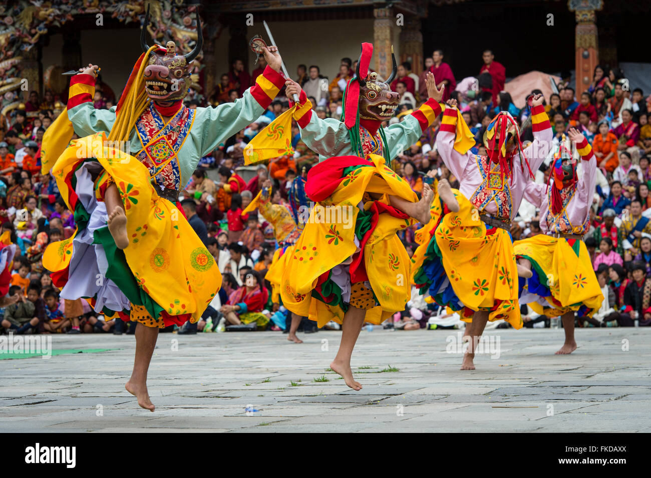 Tshechu de Thimphu Banque D'Images