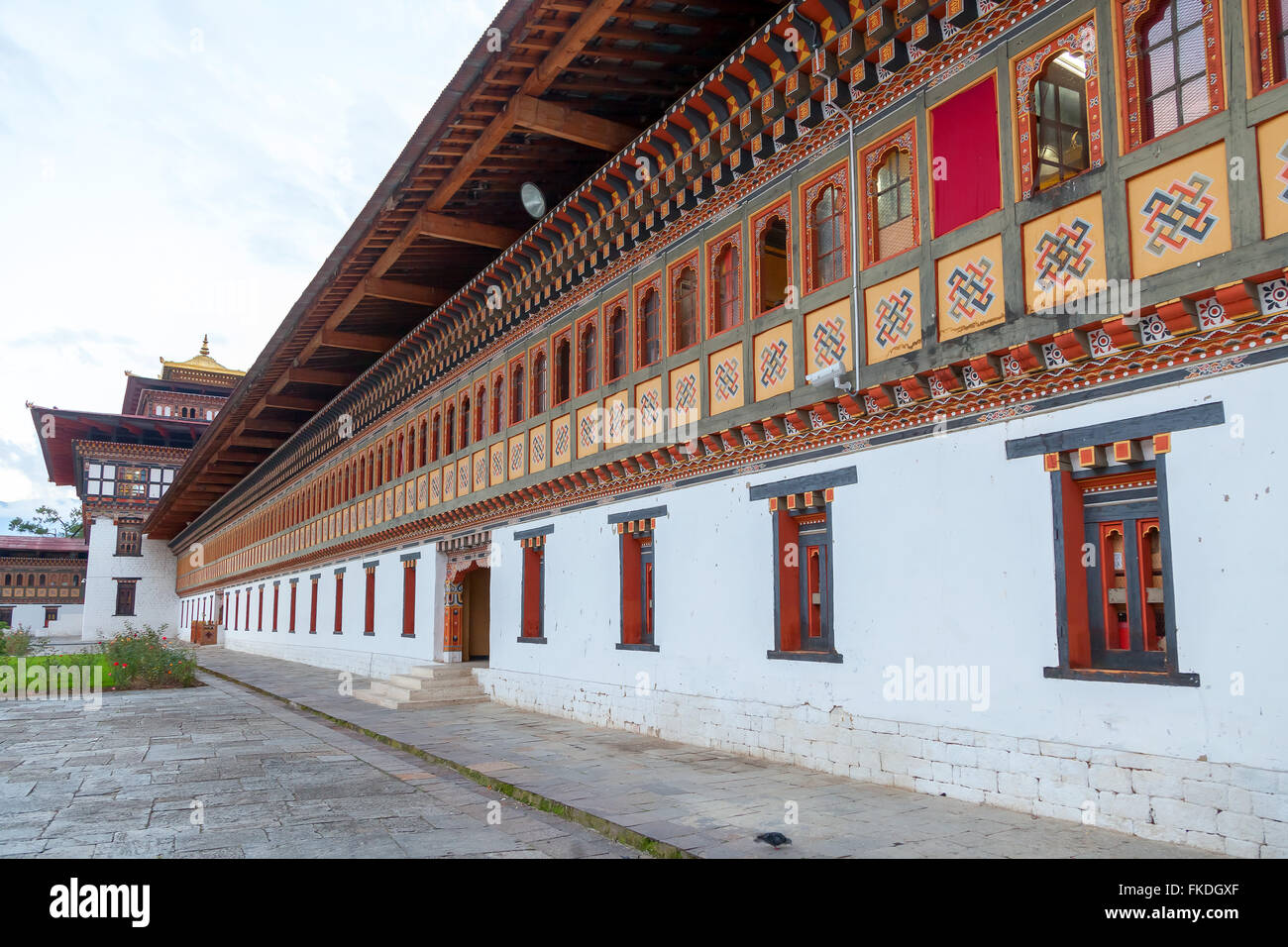 Tashichhoedzong et monastère forteresse, Thimphu. Banque D'Images
