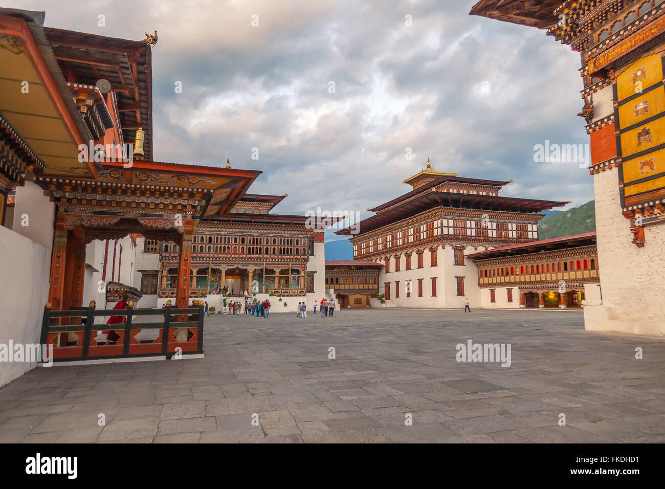 Tashichhoedzong et monastère forteresse, Thimphu. Banque D'Images