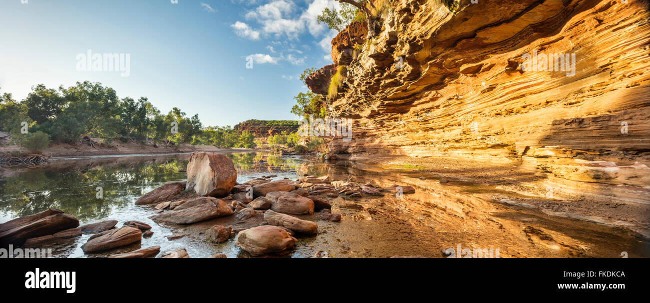 La Murchison River gorge à Ross Graham, le Parc National de Kalbarri, Australie occidentale Banque D'Images