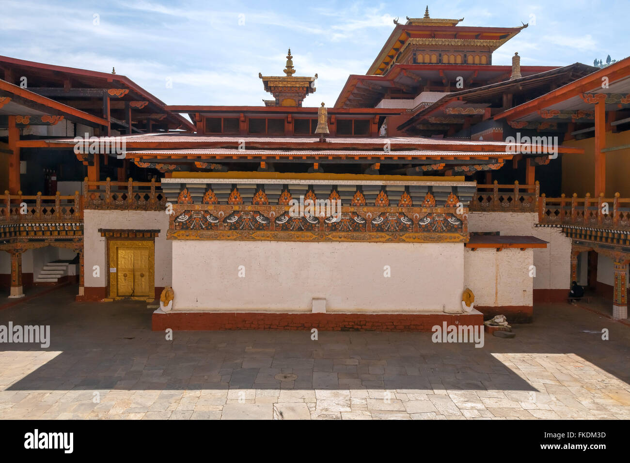 Punakha Dzong Palace, au Bhoutan. Banque D'Images