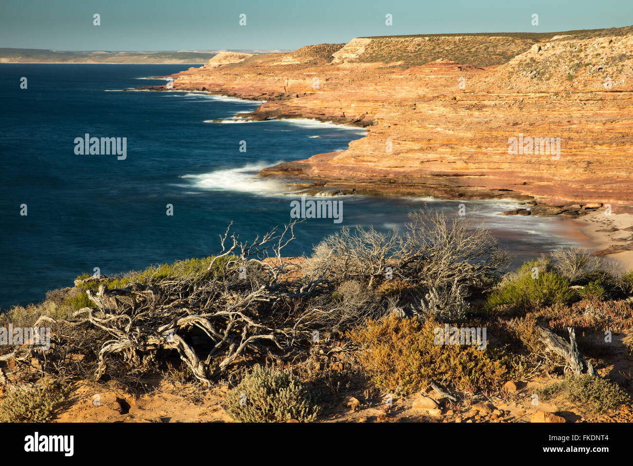 De la baie Gantheaume Eagle Lookout, le Parc National de Kalbarri, Australie occidentale Banque D'Images De la baie Gantheaume Eagle Lookout, le Parc National de Kalbarri, Australie occidentale Banque D'Images