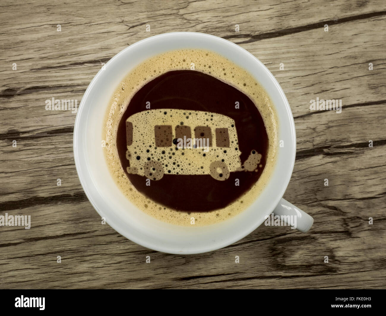 Journée de voyage avec le bus Banque D'Images