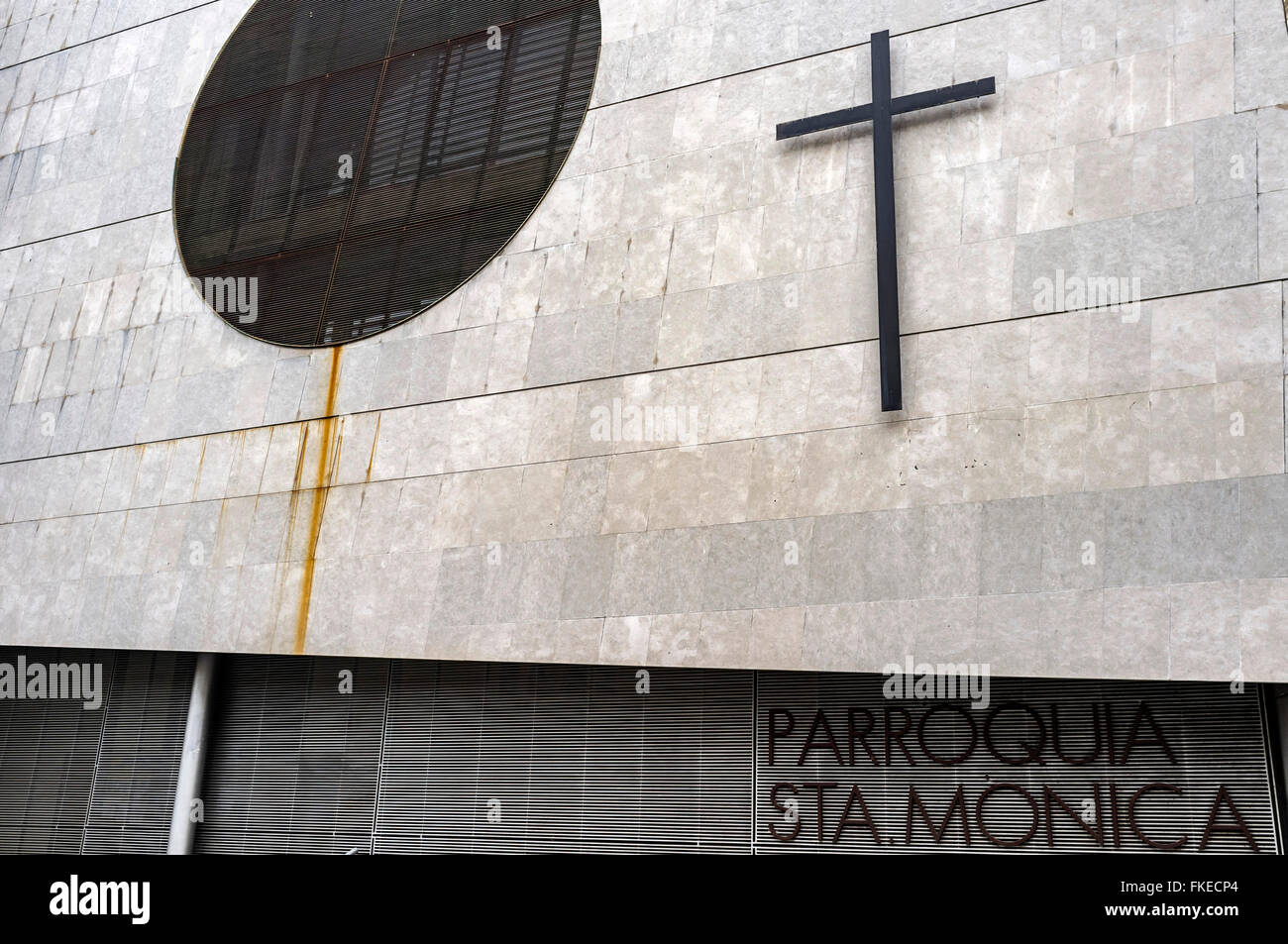 Eglise de Santa Mónica en la Rambla, Barcelone. Banque D'Images