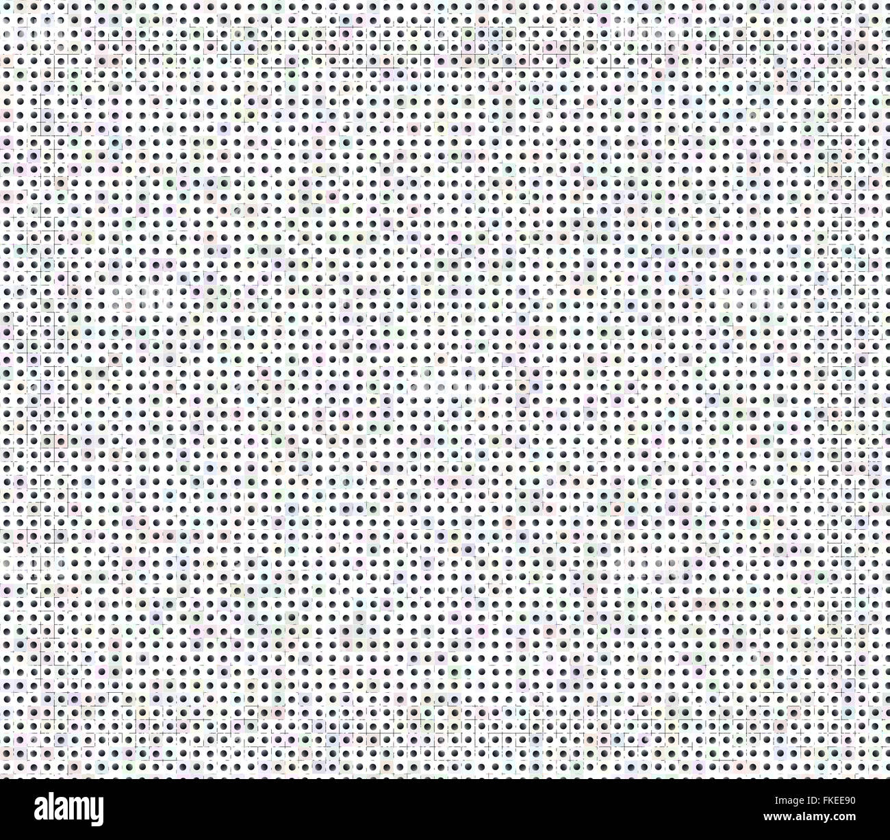 Petits pois noir transparent, fond blanc Banque D'Images