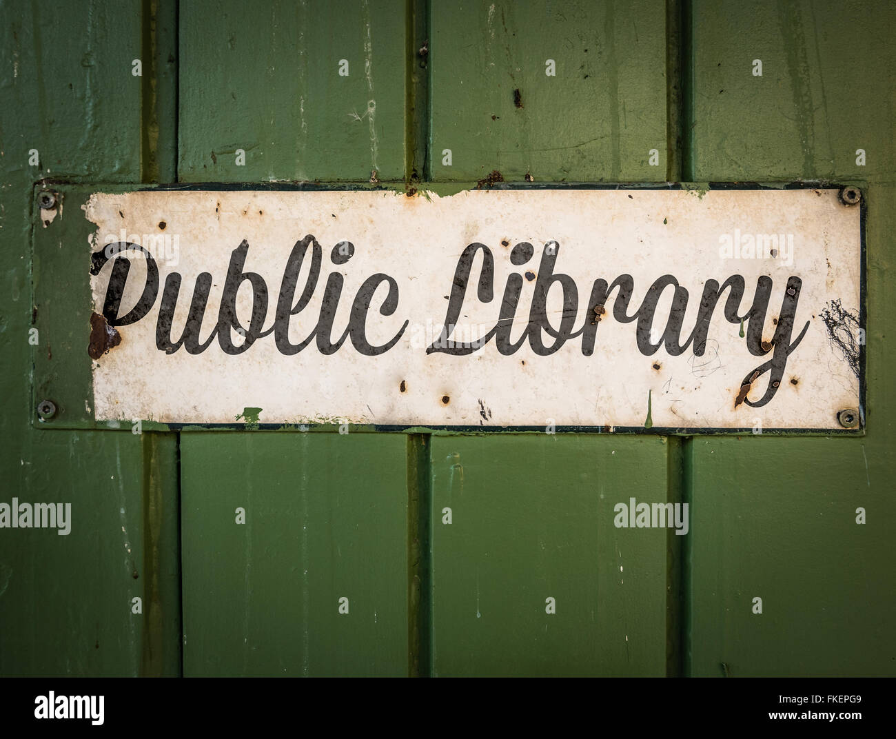 Library sign Banque de photographies et d’images à haute résolution - Alamy