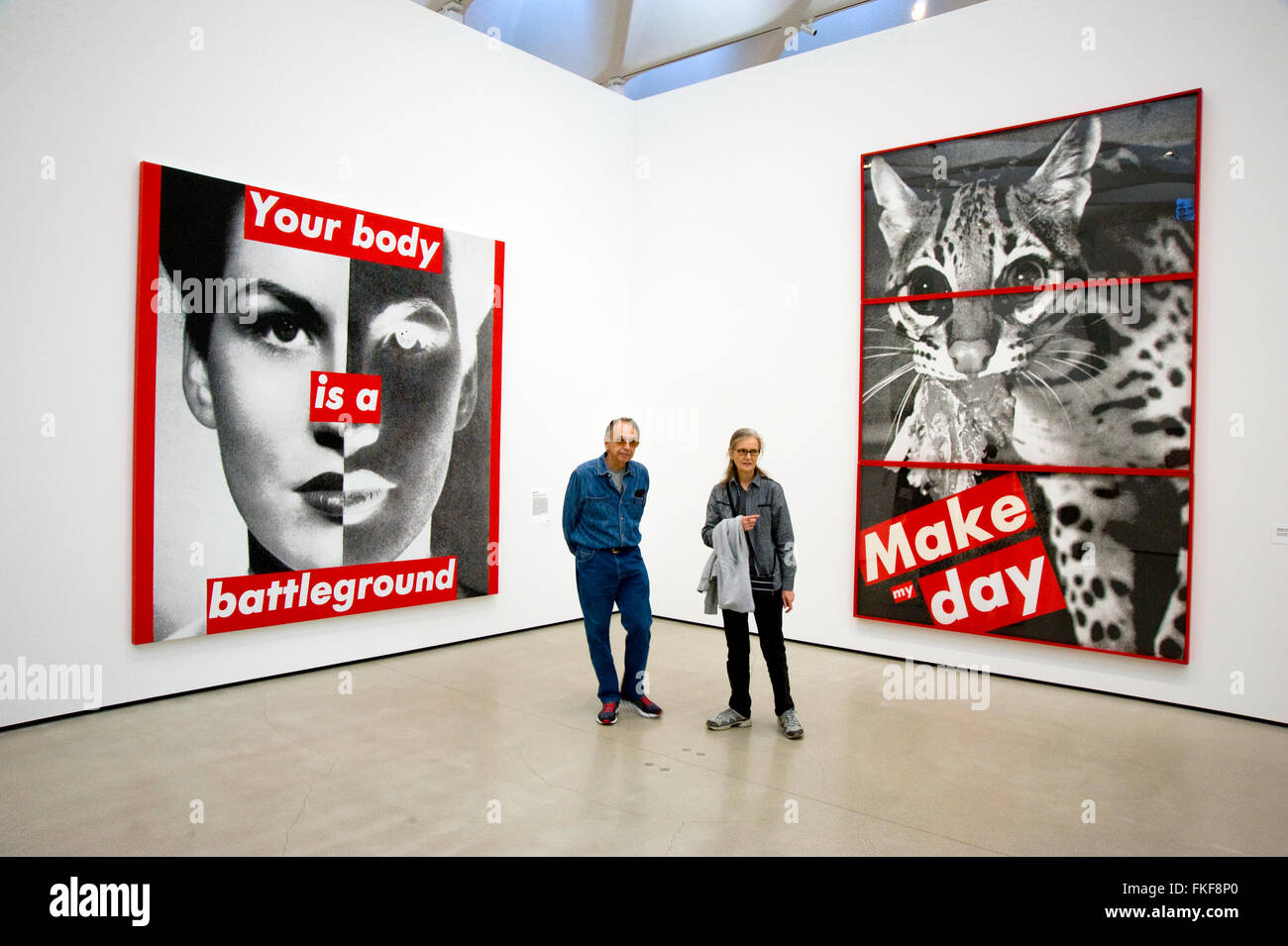 L'art contemporain au Musée large dans le centre-ville de Los Angeles Banque D'Images