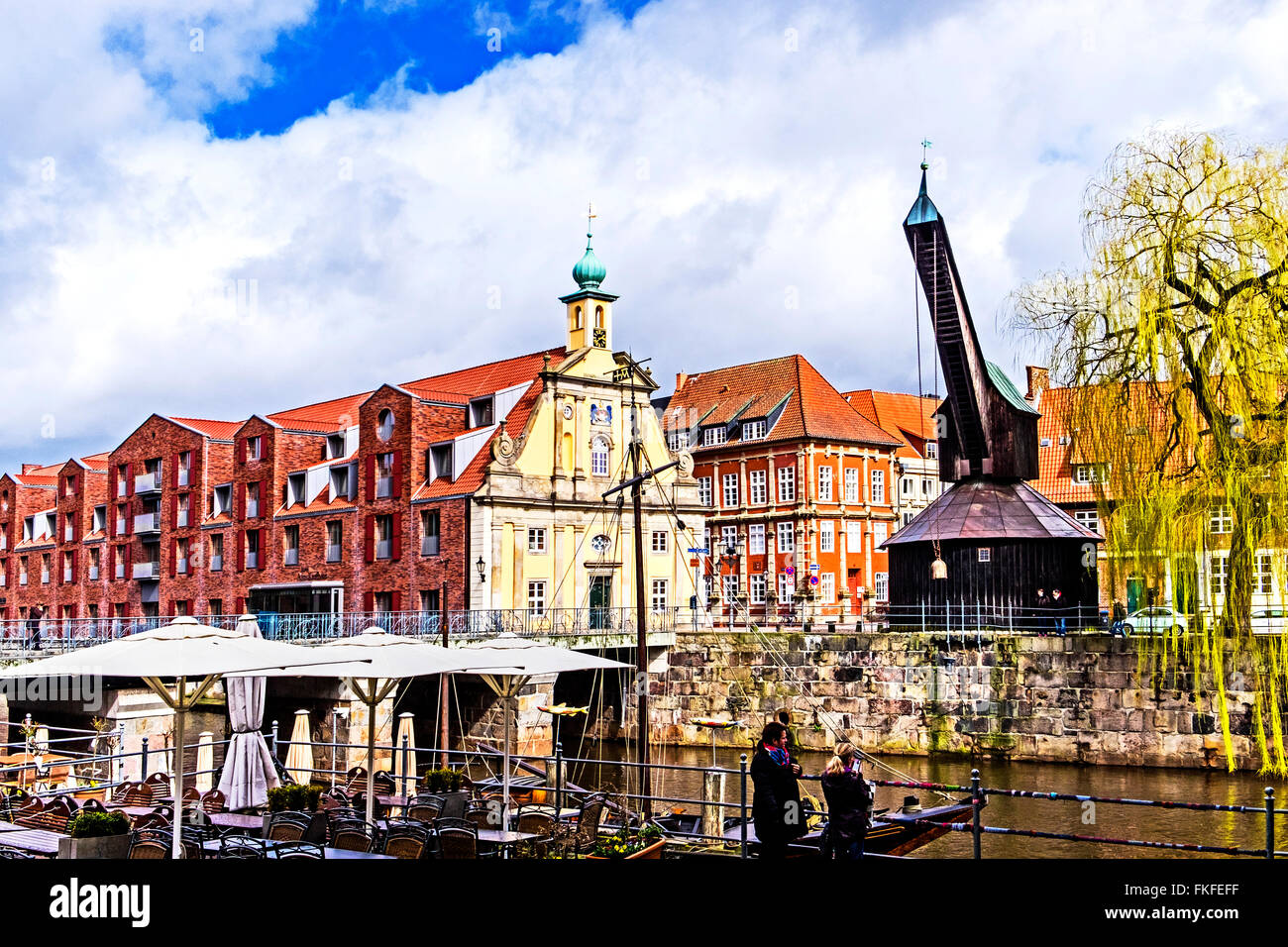 Lunebourg, ville hanséatique en Basse-Saxe, Lüneburg, alte Hansestadt en Niedersachsen Banque D'Images