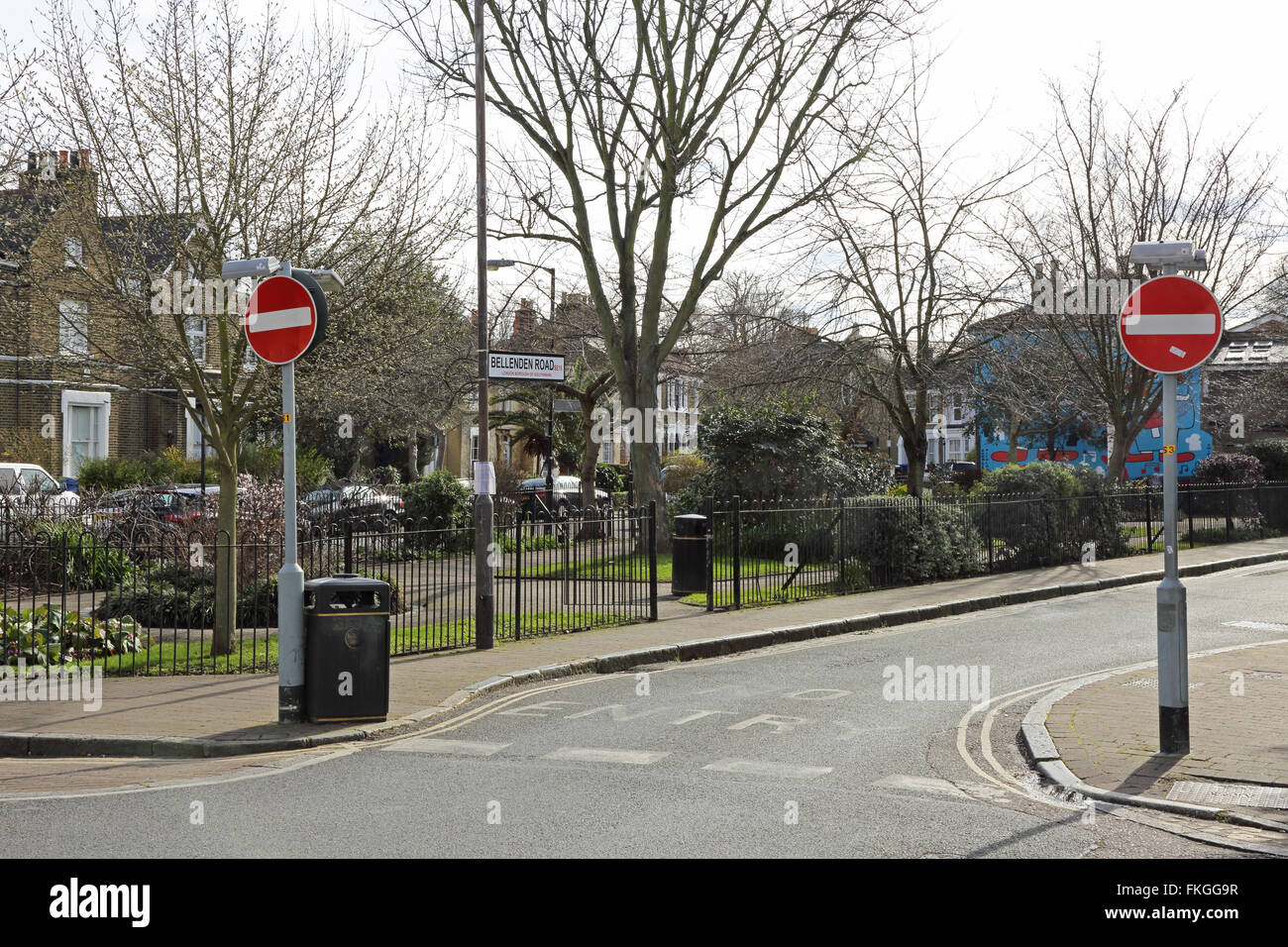 William Griggs Jardins. Un petit parc, sur la route de Bellenden Peckham, Londres. Atmosphère de village dans le fameux quartier pauvre. Banque D'Images