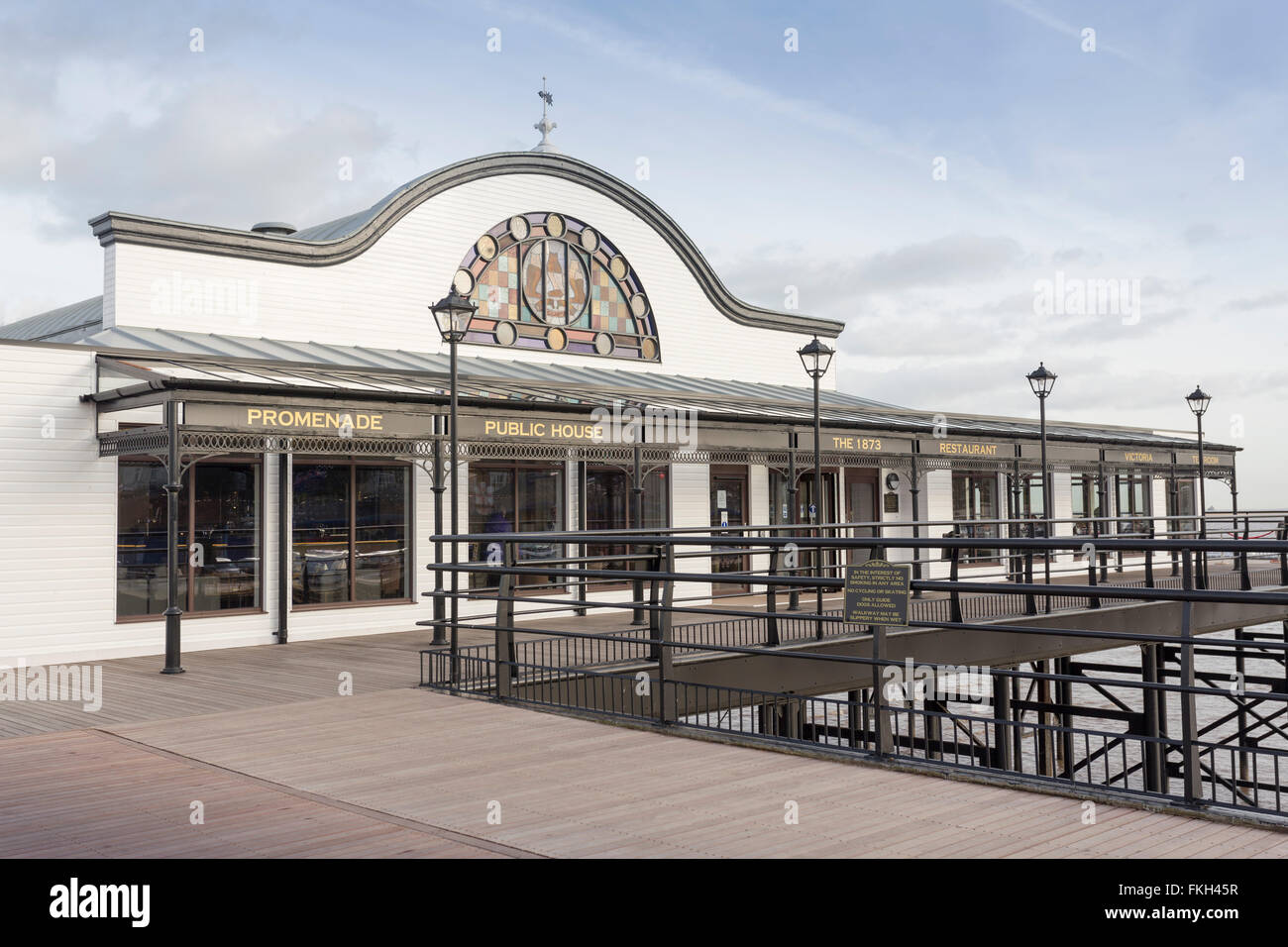 Restaurant Tea Room Cleethorpes Pier Lincolnshire UK Banque D'Images