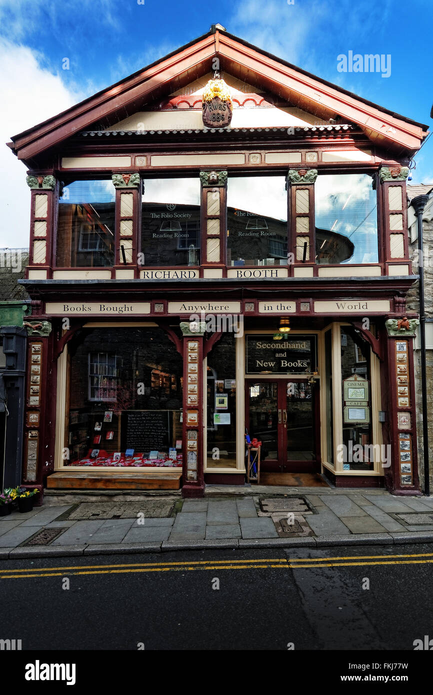 BoothsHay-on-Wye (Y Gelli Gandryll ou Y Gelli en gallois) ou 'Hay',une petite ville de marché en Brecknockshire, maintenant Powys, Pays de Galles. Banque D'Images
