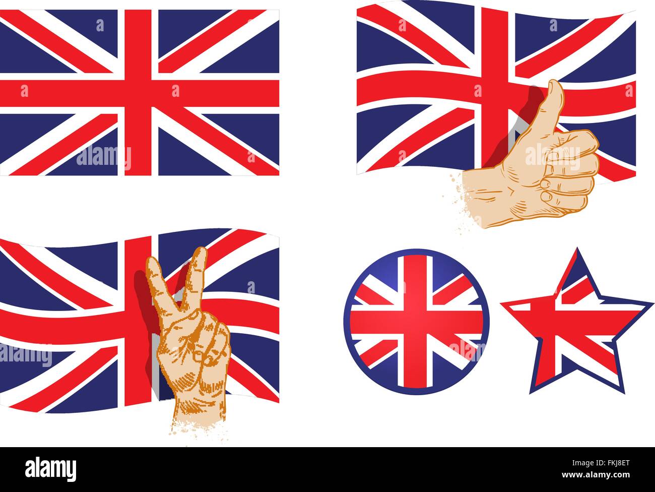 L'Angleterre, Grande-Bretagne, Royaume-Uni drapeau. vector illustration Illustration de Vecteur